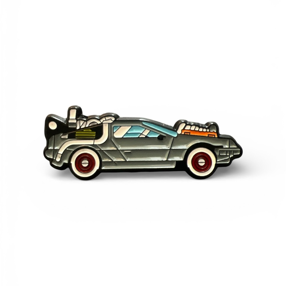 Delorean Enamel Pin